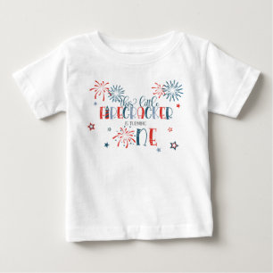 Firecracker is turning ONE First Birthday Shirt