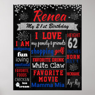 firecracker july 4th Adult 21st Birthday sign