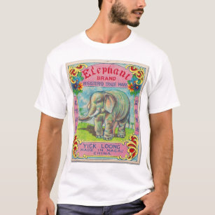Firecracker Label Elephant Brand Vintage T-Shirt