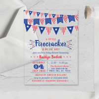 Firecracker On The Way! 4th Of July Baby Shower