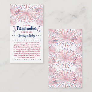 Firecracker On The Way! 4th Of July Baby Shower Enclosure Card