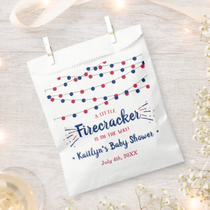 Firecracker On The Way! 4th Of July Baby Shower Favour Bags