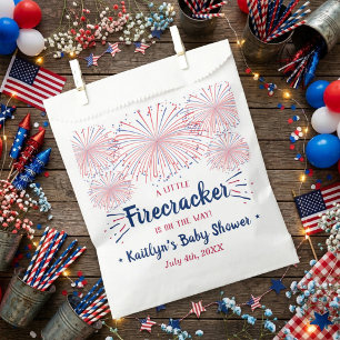 Firecracker On The Way! 4th Of July Baby Shower Favour Bags