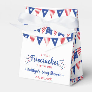 Firecracker On The Way! 4th Of July Baby Shower Favour Box