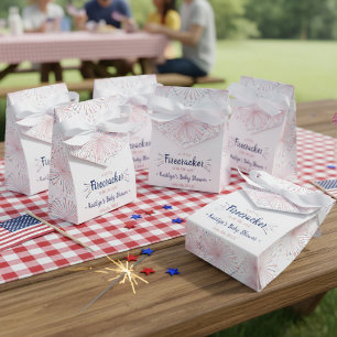 Firecracker On The Way! 4th Of July Baby Shower Favour Box