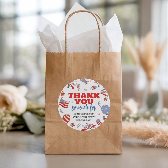 Firecracker Patriotic Favour Gift Tags (Creator Uploaded)