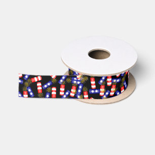 Firecrackers for the 4th of July Satin Ribbon