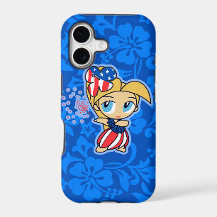 Firecraker Hula Girl Patriotic iPhone 5 Case