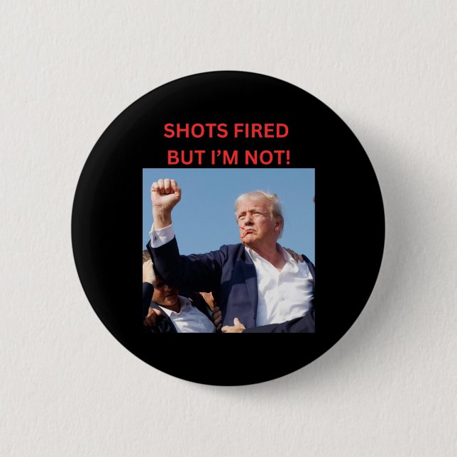 Fired! President Trump  6 Cm Round Badge (Front)