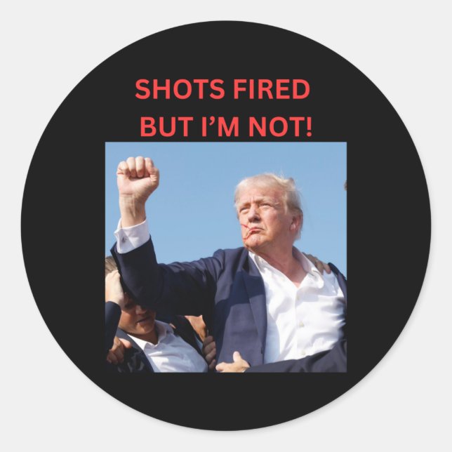 Fired! President Trump  Classic Round Sticker (Front)