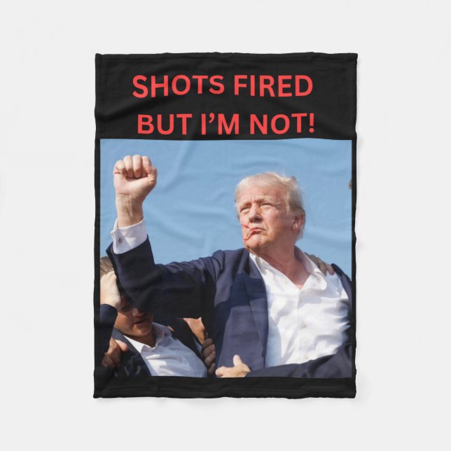 Fired! President Trump  Fleece Blanket (Front)