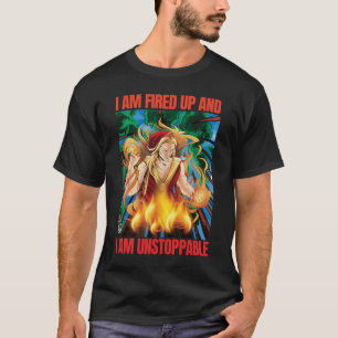 Fired Up Spirit Men Black T-Shirt
