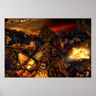 FireDome Street View Poster