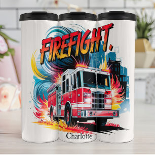 Firefight! Watercolor Art Thermal Tumbler