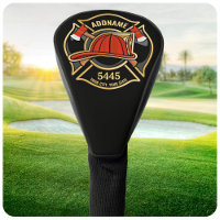 Firefighter ADD NAME Fire Station Department Badge