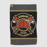Firefighter ADD NAME Fire Station Department Badge