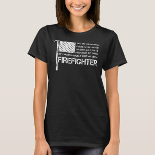 Firefighter American Usa Flag Vintage Perfect For T-Shirt