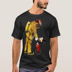 firefighter and mouse Mickey pour Shirt