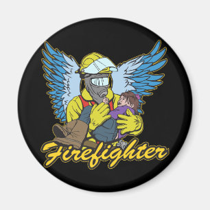 Firefighter Angel Magnet