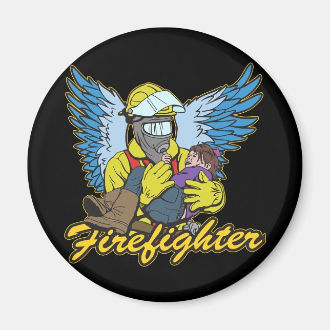 Firefighter Angel Magnet (Front)