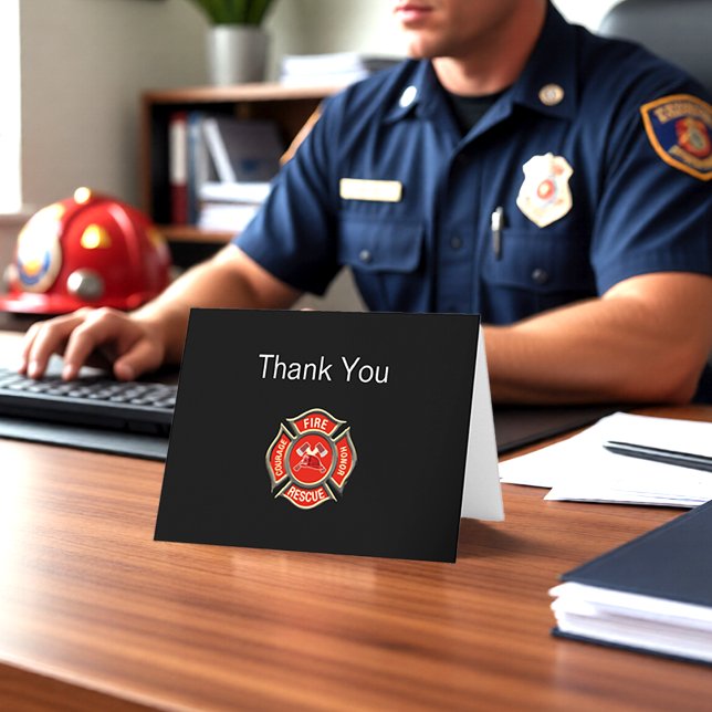 Firefighter Appreciation Thank You Cards (Creator Uploaded)