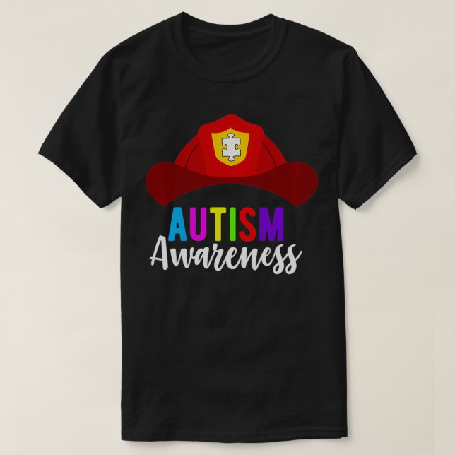 Firefighter Autism Awareness Pullover  (Design Front)