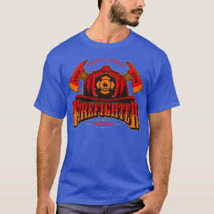 Firefighter Axe Fire Hat Personalised Boy Named Ar T-Shirt