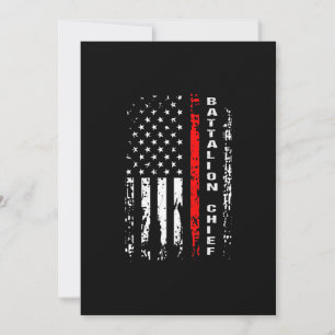 Firefighter Battalion Chief Battalion Chief Gift Holiday Card