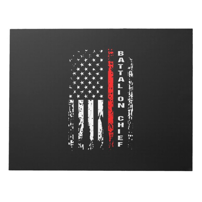 Firefighter Battalion Chief Battalion Chief Gift Notepad (Front)