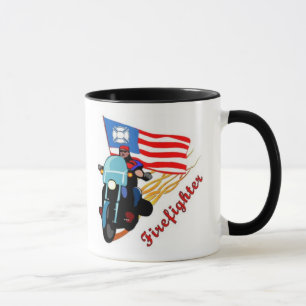 Firefighter Biker Mug