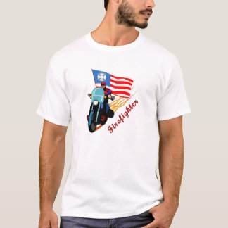 Firefighter Biker T-Shirt