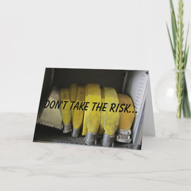 Firefighter birthday wishes card (Front)