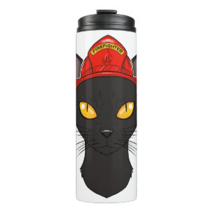 Firefighter Bombay Cat I Cat Lover I Fireman Cat Thermal Tumbler