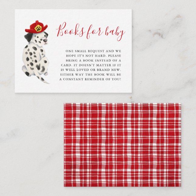 Firefighter Book Request Enclosure Card (Front/Back)