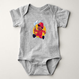 Firefighter Boy  Baby Bodysuit