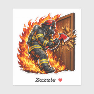 Firefighter Breaking Door Design