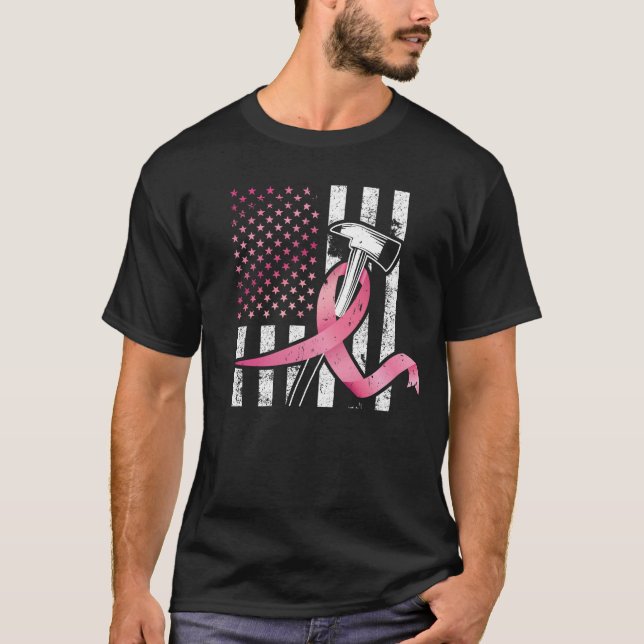 Firefighter Breast Cancer Awareness T-Shirt (Front)