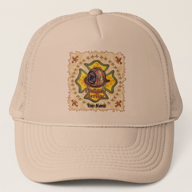 Firefighter brother trucker hat (Front)