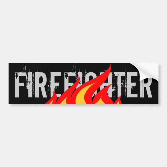 Firefighter bumper sticker (Front)