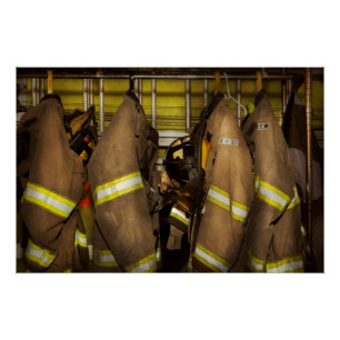 Firefighter - Bunker Gear Poster