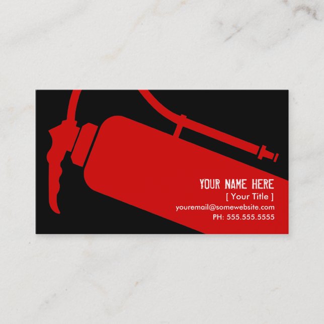 firefighter business card (Front)