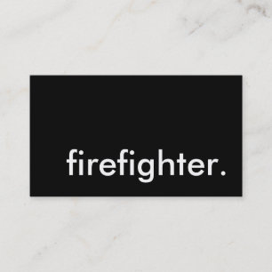 firefighter business card