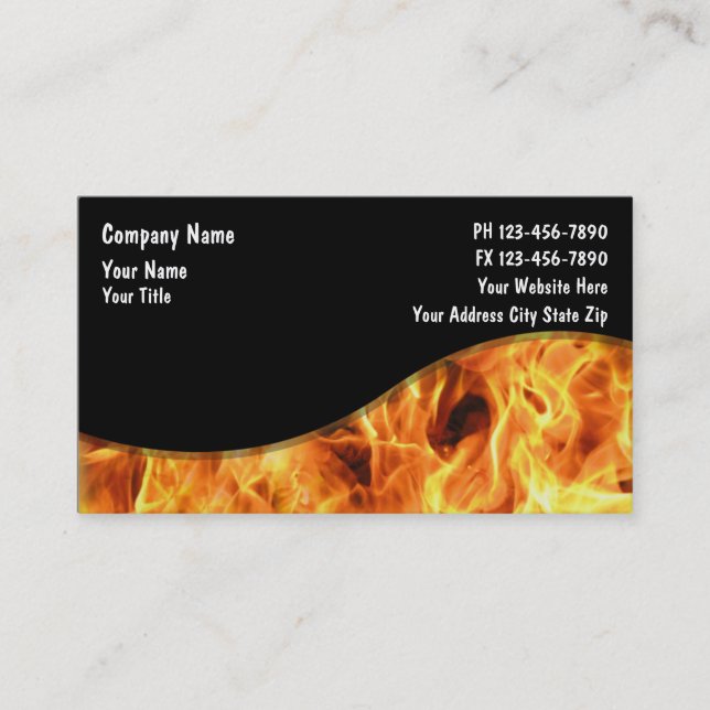 Firefighter Business Cards (Front)