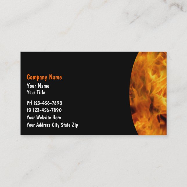 Firefighter Business Cards (Front)