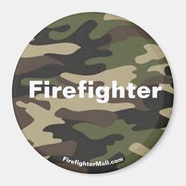 Firefighter camo magnet (Front)