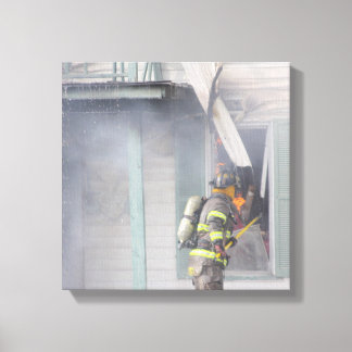 Firefighter Canvas Print