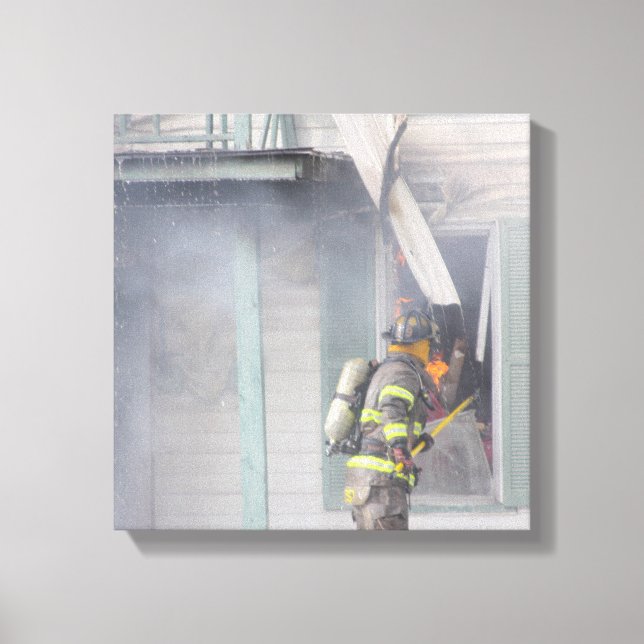 Firefighter Canvas Print (Front)
