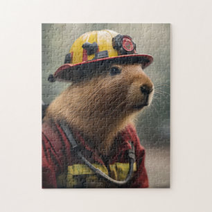 Firefighter Capybara, Jigsaw Puzzle