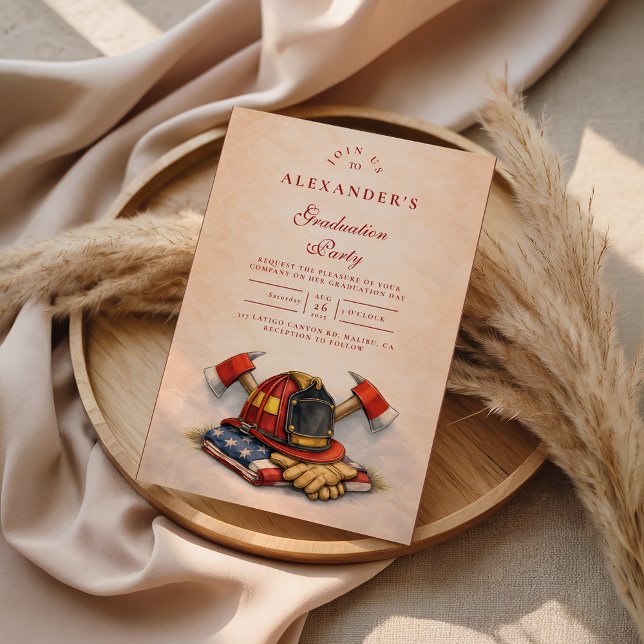 Firefighter Career Milestone Invitation (Creator Uploaded)