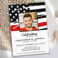 Firefighter Celebration Of Life Red Line Memorial